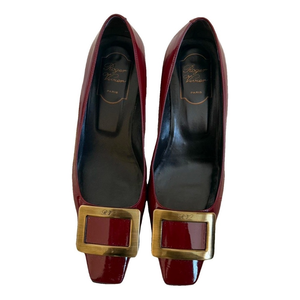 Roger Vivier Belle Red Patent Leather Pumps